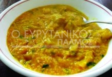 Τραχανότο με μανιτάρια