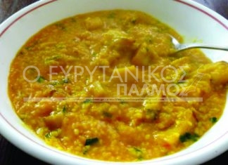 Τραχανότο με μανιτάρια