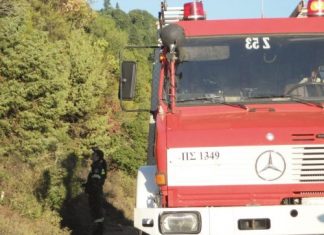 Πυρκαγιά ξέσπασε στην τοποθεσία ‘Κρεβάτια’ στο Ραπτόπουλο