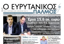 Έργα 15,6 εκ. ευρώ εγκρίθηκαν στην Π.Ε. Ευρυτανίας. Διαβάστε στον Ευρυτανικό Παλμό που κυκλοφορεί…