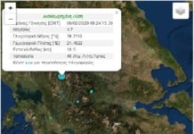Ισχυρός σεισμός ταρακούνησε την Καρδίτσα