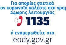 Κορωνοϊός: 1135, η νέα τηλεφωνική γραμμή από τον ΕΟΔΥ για όλες τις πληροφορίες