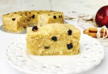 Χαλβάς σιμιγδαλένιος χωρίς ζάχαρη με μήλο