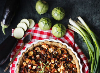 Τάρτα μπριάμ σε ζύμη ολικής