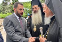 Ο Οικουμενικός Πατριάρχης Κωνσταντινουπόλεως κκ Βαρθολομαίο στην Ι.Μ. Αγάθωνος