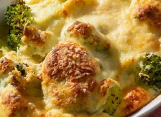 Σουφλέ με Μπρόκολο και Τυριά