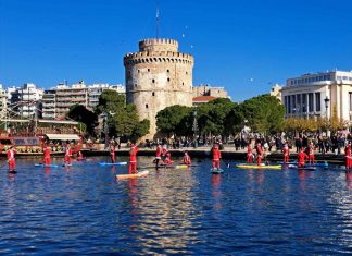 “Πλημμύρισε” με Άι Βασίληδες ο Θερμαϊκός ai vasilides sup thermaikos