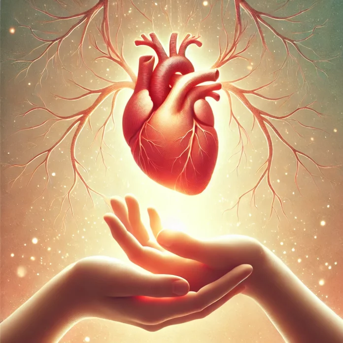 dall·e 2025 03 15 10.30.13 a symbolic illustration representing organ donation. a pair of hands gently holding a glowing heart, with tree roots extending from the heart to symbo dall·e 2025 03 15 10.30.13 a symbolic illustration representing organ donation. a pair of hands gently holding a glowing heart, with tree roots extending from the heart to symbo