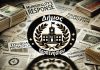 dall e 2025 03 24 11.37.14 a symbolic image of a local government office with a blurred logo of the municipality of karpenisi surrounded by newspapers with bold headlines like 