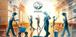 f school cleaning staff in greec