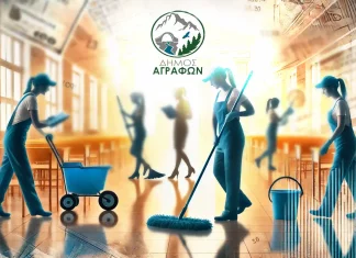 f school cleaning staff in greec