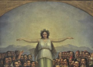 theodoros vryzakis, grateful hellas (1858)