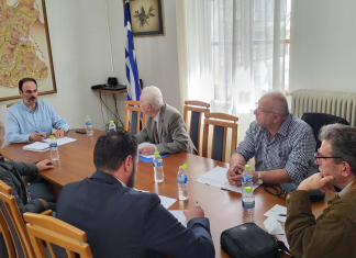 Σύσκεψη με τον Αντιπεριφερειάρχη και το Δήμαρχο Καρπενησίου για τα προβλήματα του Κλειτσού stadium