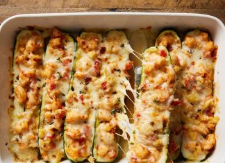 Γεμιστά κολοκυθάκια με γαρίδες syntgg