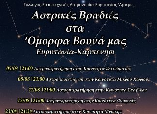 1 ΜΗΝΑΣ steller nighs poster