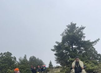 Επιχείρηση διάσωσης τραυματία πεζοπόρου στο Δερμάτι Ευρυτανίας ΣΩΣΤΙΚΟ 1