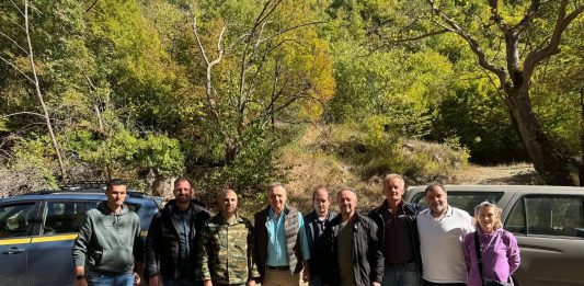 Τοποθέτηση γέφυρας Μπέλεϊ στον Παραμεγδόβιο Παραμεγδόβιος δρόμος